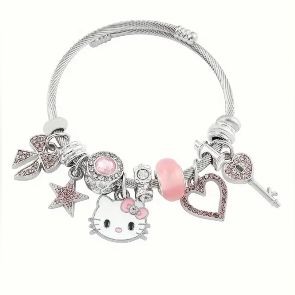 Anime Hello Kitty charm bracelet